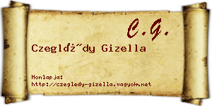 Czeglédy Gizella névjegykártya