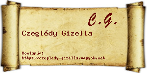 Czeglédy Gizella névjegykártya