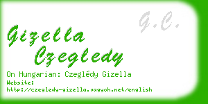 gizella czegledy business card